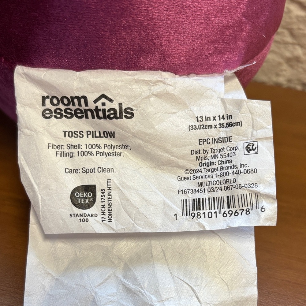 Room Essentials Pink Cherry Accent Pillow - Picture 2 of 8